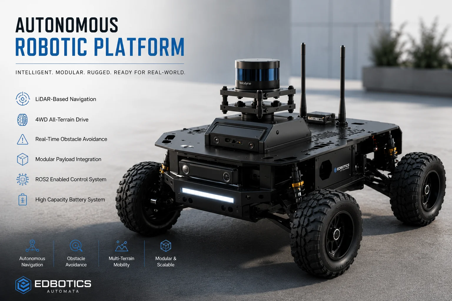 Autonomous robotic platform product showcase