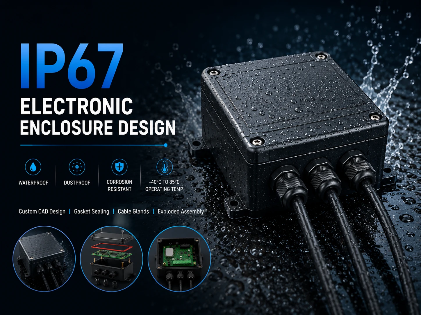 IP67 electronic enclosure product showcase